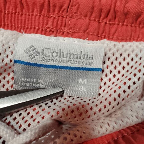 Columbia Shorts Men Pink Medium Water Backcast III Outdoor Trunks PFG Omni Shade - Picture 2 of 8